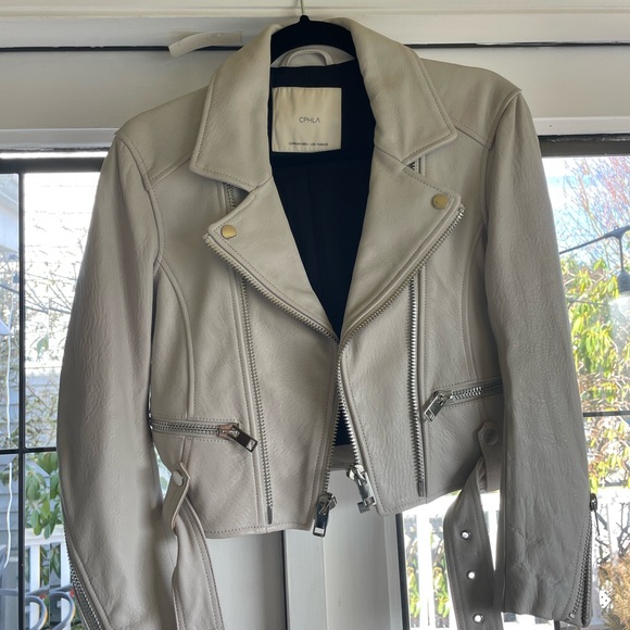 Iben Van der Vort CPHLA cropped leather jacket XS - Picture 3 of 7